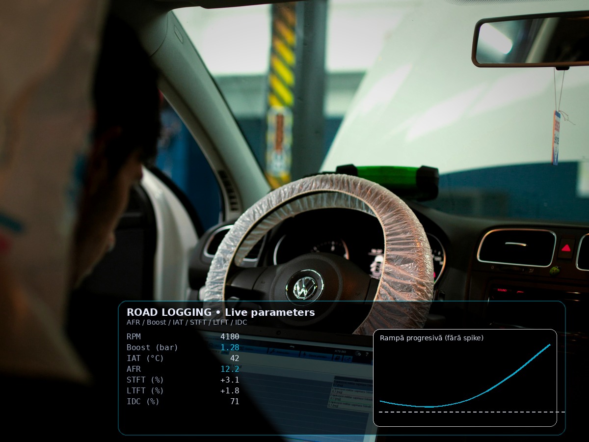 Loguri în mers – AFR, Boost, IAT, trims, duty